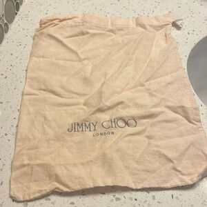 JIMMY Choo cream dust bag